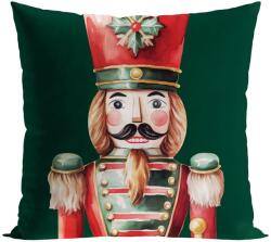 Markizeta Home Párnahuzat, Markizeta, Diótörő, 45x45cm, zöld, bársony anyag (MAR.POSZEWKA45/45VELVETDZ.DOORZ.002)