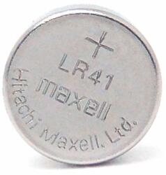 Maxell LR41 gombelem, alkáli, LR41, 1, 5V, 10 db/csomag (ML-BA-LR41)