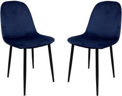 Kring Miles szék, 2 darab, textil anyag, Kék