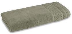 Dilios Bamboo Dilios testtörlő, 70x140 cm, 50% bambusz szál, 50% pamut, 550 GSM, nagy nedvszívó képesség, antibakteriális tulajdonságok, zöld-szürke