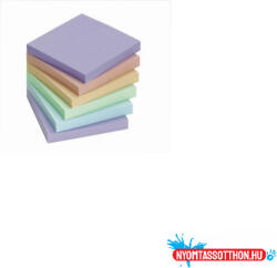 Info Notes Jegyzettömb öntapadó, 75x75mm, 6 x100lap, Info Notes, pastell mix, kék, zöld, rózsa (5654-20-PK6A) - nyomtassotthon