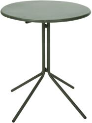 Heinner kerek összecsukható asztal, átmérője 58 cm, magassága 70 cm, acél, zöld