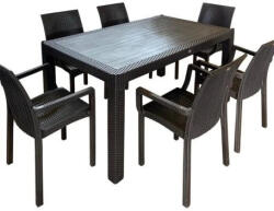  Rattan asztal barna (BT17)