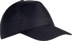 K-UP Uniszex sapka K-UP KP157 polyester Cap - 5 panels -Egy méret, Black