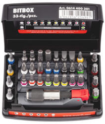 Würth Bit és bitbefogó készlet, C 6, 3 (1/4), 33 db (0614400301)