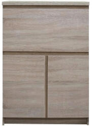 TEMPO KONDELA Kombinált Fiókos Komód, Tölgyfa Sonoma, Panama 12 Typ