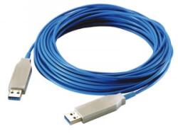 LogiLink USB 3.0 kábel, USB-A/M - USB-A/M, AOC, TT dongle, kék, 10 m (CU0101) (CU0101)