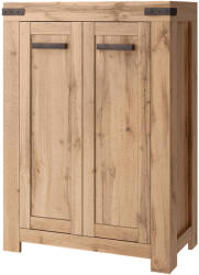 TEMPO KONDELA Komód 2D/80, Wotan Tölgy, Moratiz - fizz