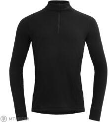 Devold Duo Active Merino 205 cipzáras nyakú póló, fekete (S)