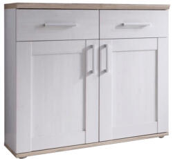 TEMPO KONDELA Komód, Fehér/Tölgy San Remo, Provensal