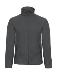 B&C Collection Férfi hosszú ujjú polár B and C ID. 501 Micro Fleece Full Zip L, Sötétszürke
