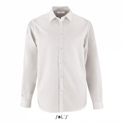 SOL'S Férfi ing SOL'S SO02102 Sol'S Brody Men - Herringbone Shirt -4XL, White
