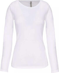 Kariban Női póló Kariban KA3017 Hosszú Ujjú Környakú póló -2XL, White