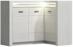 TEMPO KONDELA Komód, Kőris Fehér, Infinity I-15 - fizz