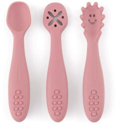 Petite&Mars - Set 3 lingurite, Diverse forme, Pentru supa, paste, alimente usoare, Dezvolta simturile si abilitatile senzoriale, (721820) Set pentru masa bebelusi