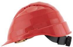  Casca de protectie ROCKMAN, benzi textile, rosu (2694TXD R) - bricolaj-mag