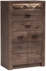 TEMPO KONDELA Komód, Kőris Sötét, Infinity I-06