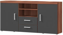 TEMPO KONDELA Kombinált Komód, Szilva/Szürke Grafit, Cheris 5 - fizz