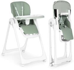 ECOTOYS állítható Etetőszék dupla tálcával és ökobőr üléssel - menta (HA-013)