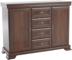 TEMPO KONDELA Kétajtós Komód Fiókokkal, Samoa King, Kora Kk3