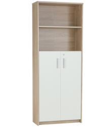 TEMPO KONDELA Irattartó Zárható Szekrénnyel, Sonoma Tölgy/Fehér, Johan 2 New 10