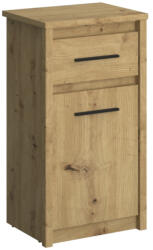 TEMPO KONDELA Komód 1D1S, Artisan Tölgy, Airon