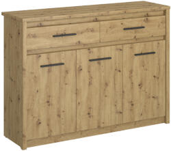 TEMPO KONDELA Komód 3D2S, Artisan Tölgy, Airon