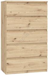 FORTE Комод с чекмеджета MAO, дъб Artisan (FR0042)