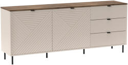 TEMPO KONDELA Komód, Kasmír/Castello Tölgy, Eyco 2D3S