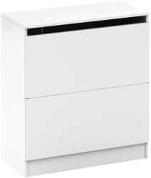 TEMPO KONDELA Ágyneműtartó, Fehér, Betty 2 Be-02-040