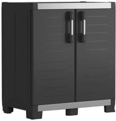 Keter Garage XL-es fekete-ezüst alacsony tárolószekrény 99 cm (434762)