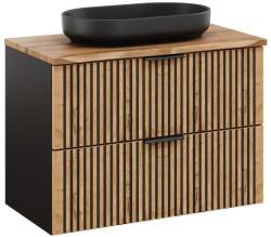 Comad Set dulap Comad Xilo XILO BLACK WOTAN 82-80-D-2S, lavoar Comad River 2 RIVER 2 BLACK MATT UN 55 ( E-6594 ), NATURE WOTAN 89-80-46 M (SETXILBNATWOTAN80CMUNRIVER)