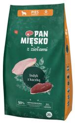 Pan Mięsko PAN MIĘSKO fűszernövényekkel Pulyka kacsával M 20 kg közepes méretű fajtáknak