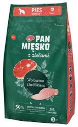 Pan Mięsko PAN MIĘSKO Marhahús nyúllal közepes méretű fajták számára gyógynövényekkel 3 kg