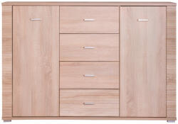 TEMPO KONDELA Komód Typ 9, Sonoma Tölgy, Grand - fizz