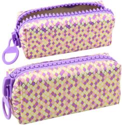 LeanToys Iskolai Tolltartó Szervező Hableány Mérlegek Minta Nagy Lila Cipzáras 21x8cm 21627 (21627) (21627)