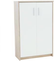 TEMPO KONDELA Szekrény, Sonoma Tölgy/Fehér, Johan 2 New 13