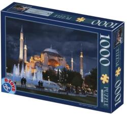 D-Toys Puzzle 1000 Piese, Peisaje de Noapte - Hagia Sphia, D-toys (TOY-74829) Puzzle