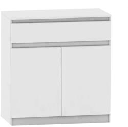 TEMPO KONDELA 2 Ajtós Komód Egy Fiókkal, Fehér, Hany New 007 - fizz