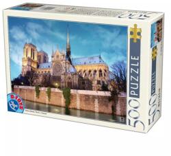 D-Toys Puzzle 500 Piese, Franta - Notre Dame, D-toys (TOY-69337) Puzzle