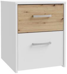 FORTE Éjjeli szekrény URO artisan tölgy/fehér CUGK011-C853 (FR0045)