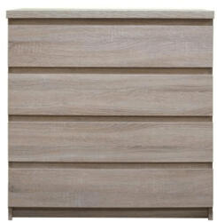 TEMPO KONDELA Komód, 4- Fiókos, Tölgyfa Sonoma, Panama Typ 05