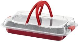 Ambition Cherry Tepsi Műanyag Fedővel - 36x23x5 cm