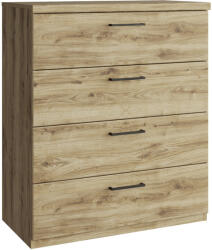 TEMPO KONDELA Komód 4S, Navarra Tölgy, Dorsi