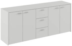 TEMPO KONDELA Kombinált Komód, Fehér, Hugos 180 - fizz