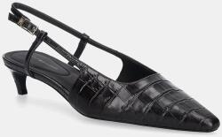 Tommy Hilfiger stilettos de piele CROC SLINGBACK SLANTED HEEL 9BYA-OBD0HH_89X (FW0FW08990)
