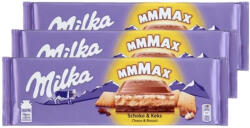 Milka MMMax kakaós alpesi tejcsokoládés-kekszes táblás csokoládé (3x300 g)