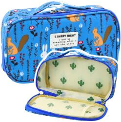 Lean Iskolai Tolltartó Szervező Tágas Kiegészítő Zseb Kék 21.5cm 21819 (21819) (21819)