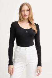 Calvin Klein Jeans longsleeve pentru femei din bumbac cu elastan 9BYA-BUD06B_99X (LV047D218G)