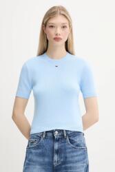 Tommy Hilfiger pulover cu mânecă scurtă pentru femei din bumbac PPYA-SWD013_50X (DW0DW19336)